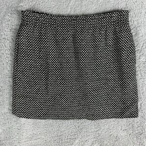 J Crew Sidewalk Jaquered Print Skirt 14 Artsy Teacher Quirky Dark Academia